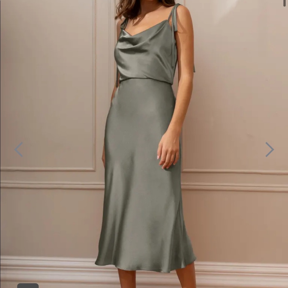 Jenny Yoo kat dress in moss, size 6